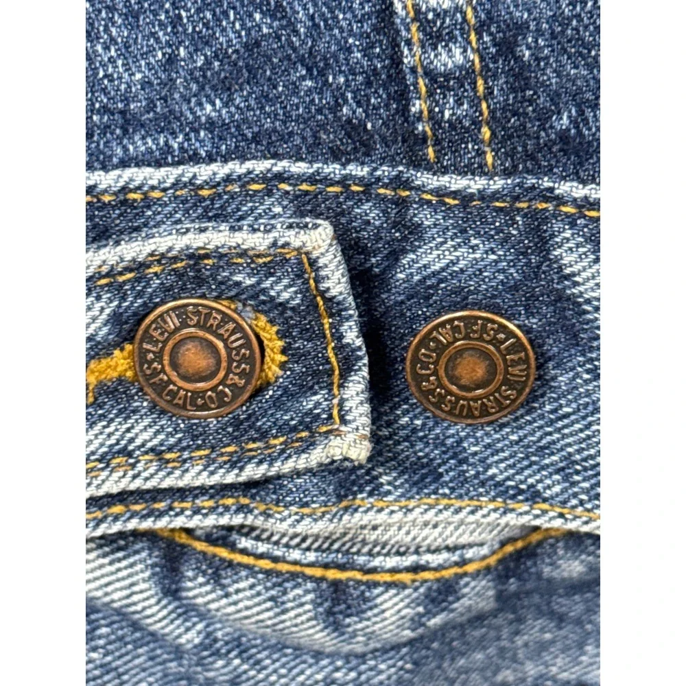 Vintage Levis Denim Trucker Jacket XL Blue Stonewash 90s Relaxed Fit minimalist